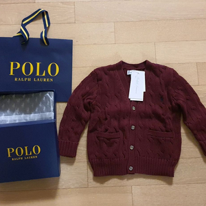 폴로 케이블 니트 가디건 새상품 24m