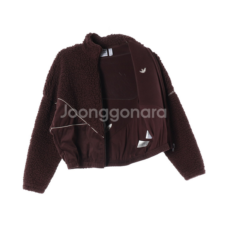 아디다스 23FW 코듀로이 플리스 믹스 집업 재킷 점퍼 M--1