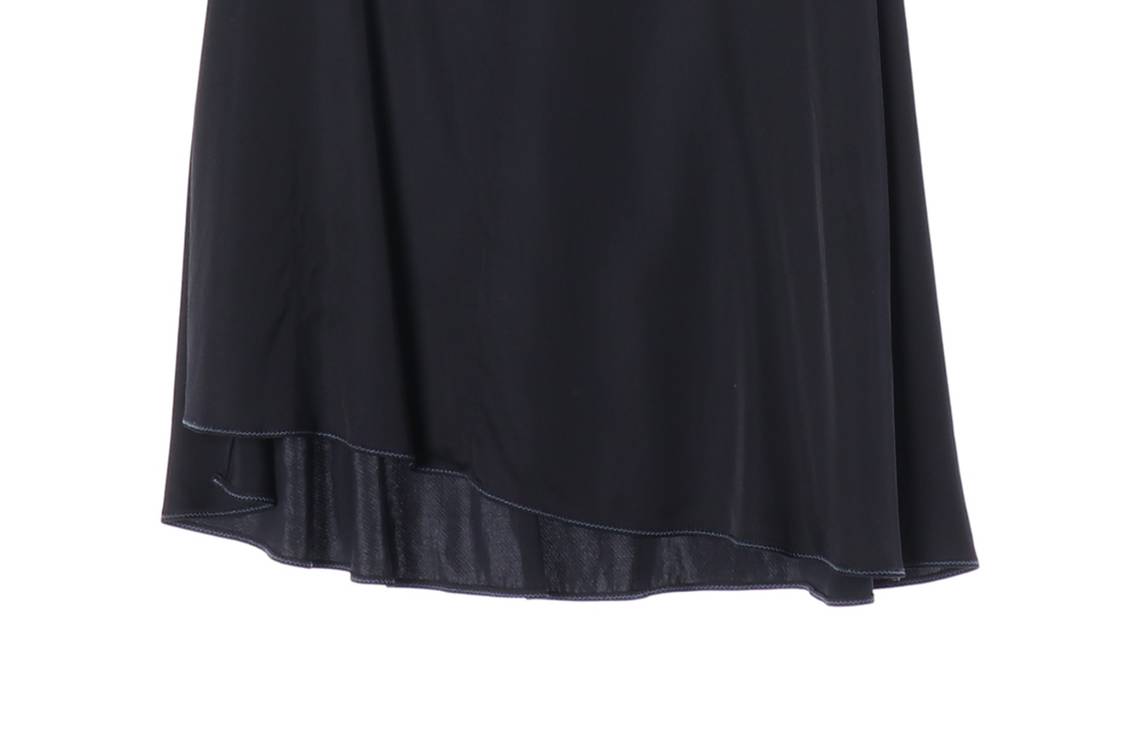 DEWL 듀엘 21SS 블랙 실키 밴딩 롱 스커트 치마 이미지