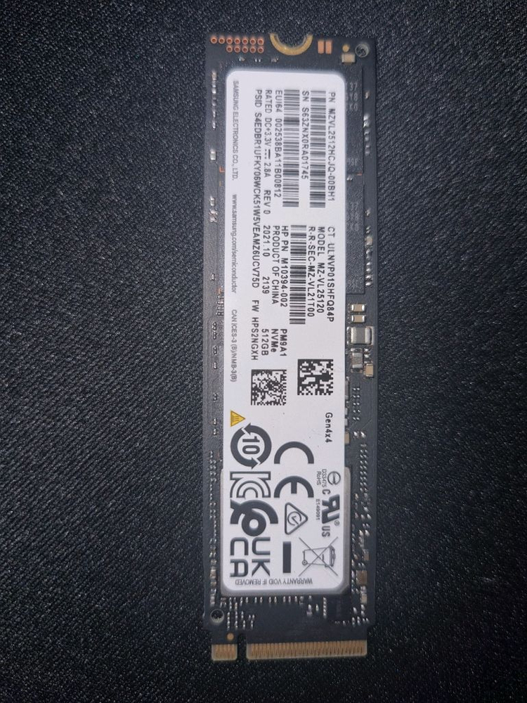 PM9A1 M.2 NVMe SSD 500GB 이미지