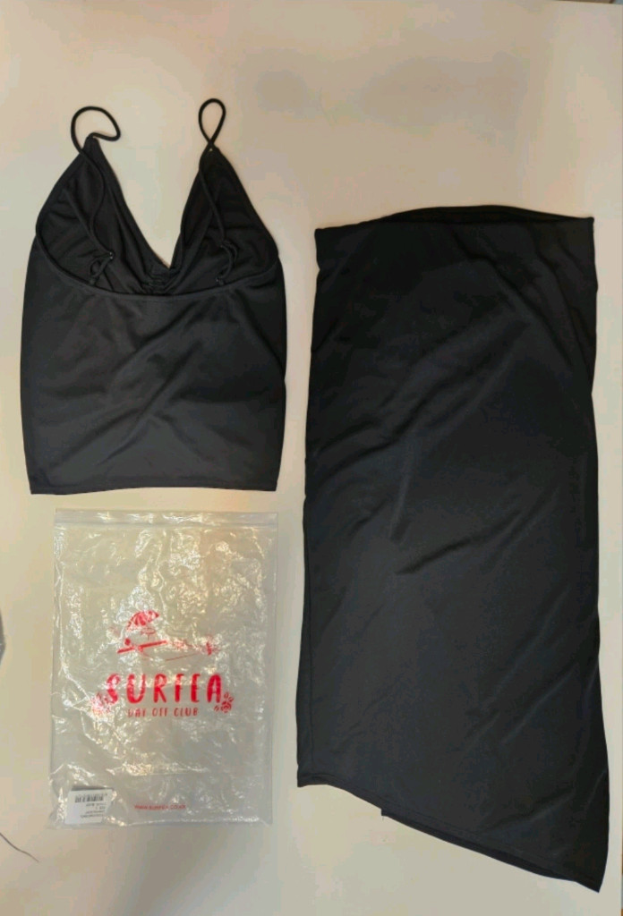 명품수영복 SURFEA 드레이핑 투피스 세트 L 이미지