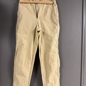 여자)유니클로 밴딩 치노 팬츠 XS 베이지