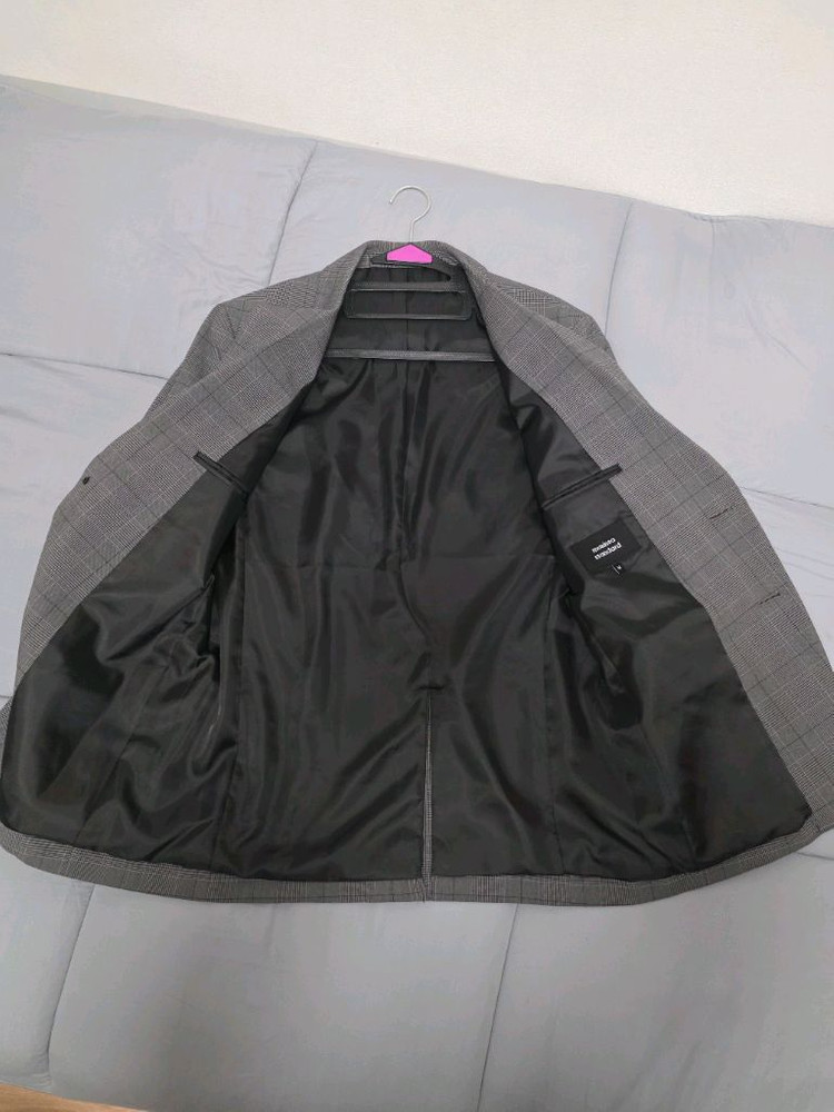 무탠다드 글렌 체크 베이식 블레이저 ( M, 미디엄 그레이 ) 이미지