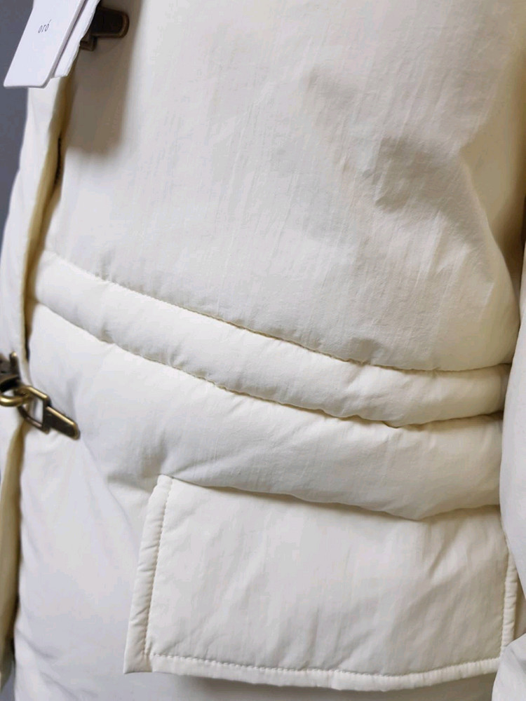 [oro]코듀로이카라 버클 패딩M 새상품(55-77까지)--6