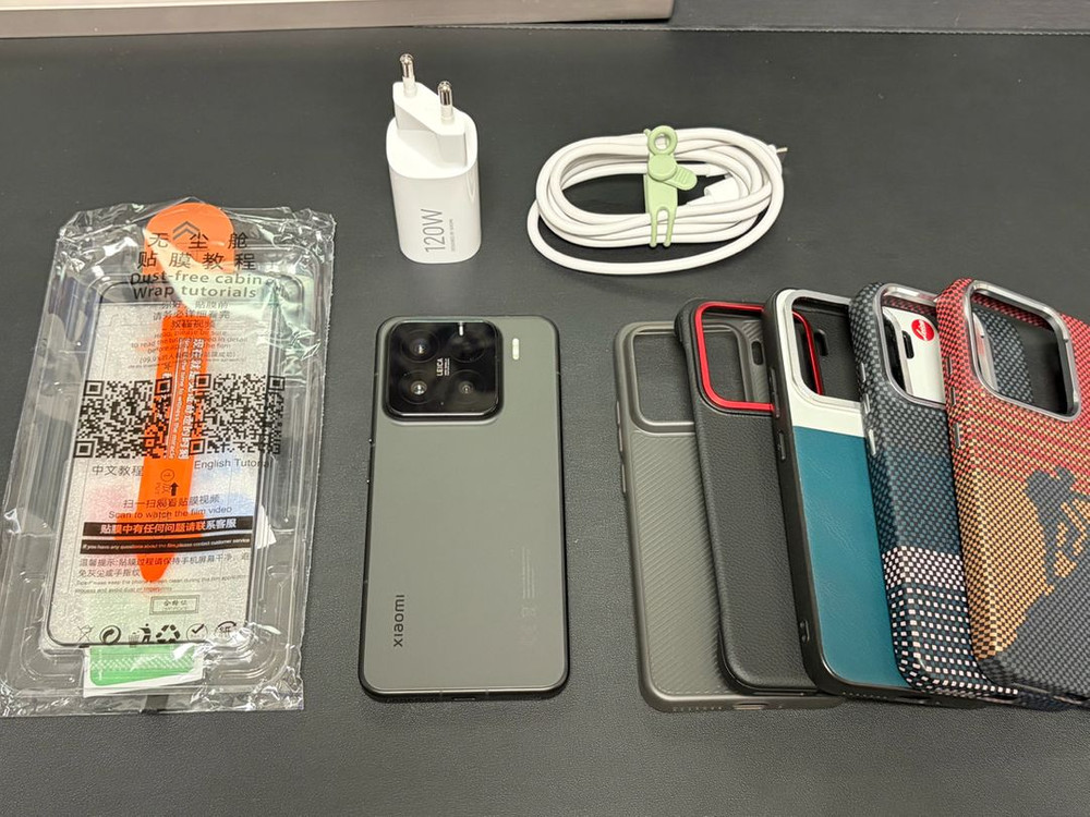 샤오미15 정발 + 120w 하이퍼차지 고속충전기--0