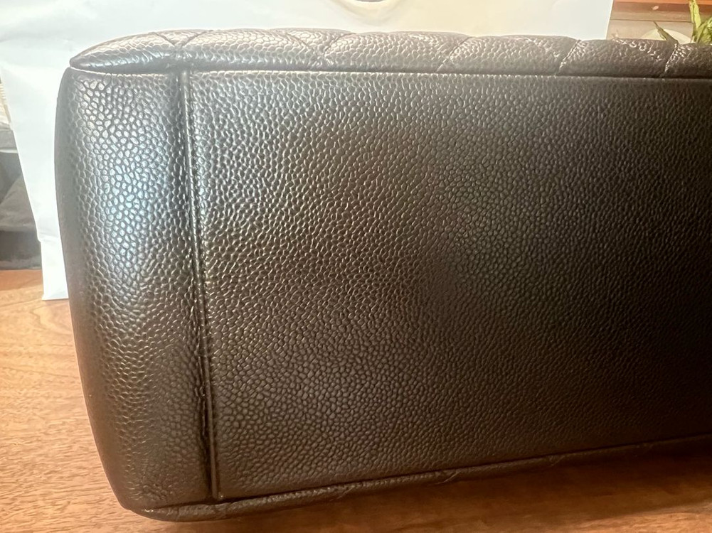 샤넬 그랜드 샤핑 블랙 캐비어 은장 19번대(샤넬본점 깜봉매장구입) 이미지