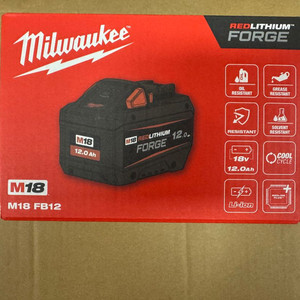 (새제품) 밀워키 18V 신형 배터리 M18 FB12