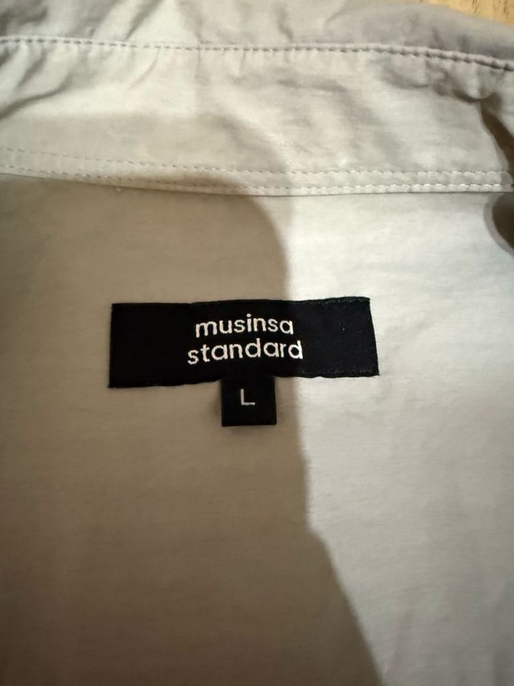 무신사 스탠다드 시티레저 오버사이즈 반팔 셔츠라이트 L--1