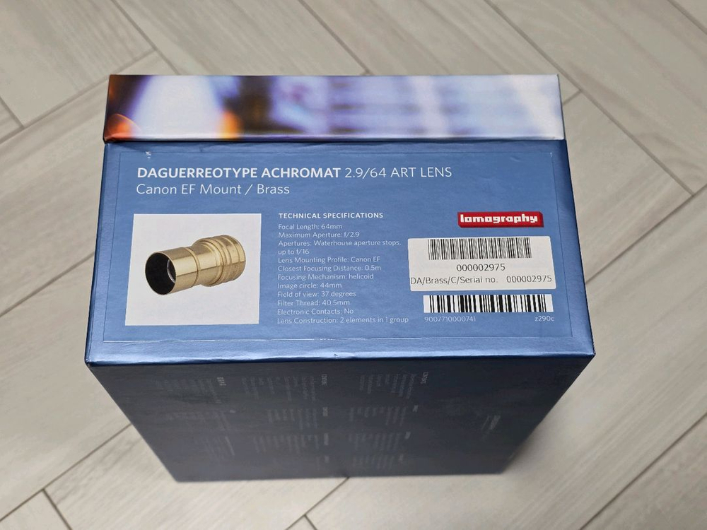 [새상품] 로모그래피 아트렌즈 다게레오타입 아크로맷 2.9/64 캐논 EF마운트 황동 렌즈 이미지