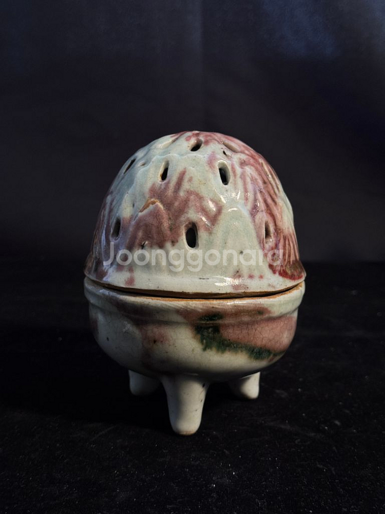 중국도자기 송대 백자 철화 박산향로--2