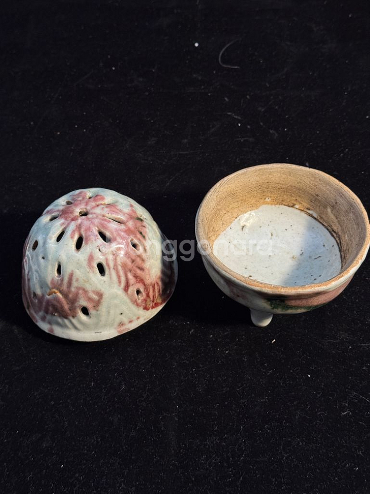 중국도자기 송대 백자 철화 박산향로--3