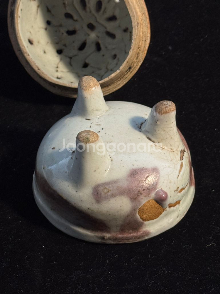 중국도자기 송대 백자 철화 박산향로--6