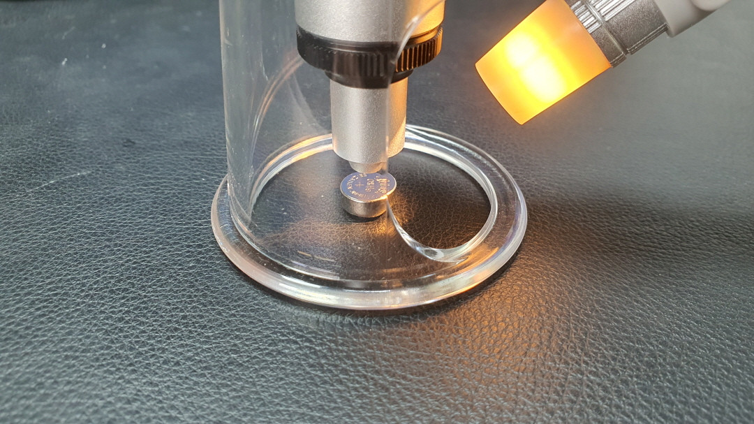 Peak 현미경 2034-100 스탠드 루페 100배율 해상도 참 좋음--1