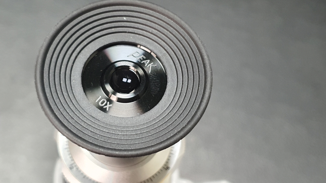 Peak 현미경 2034-100 스탠드 루페 100배율 해상도 참 좋음--3