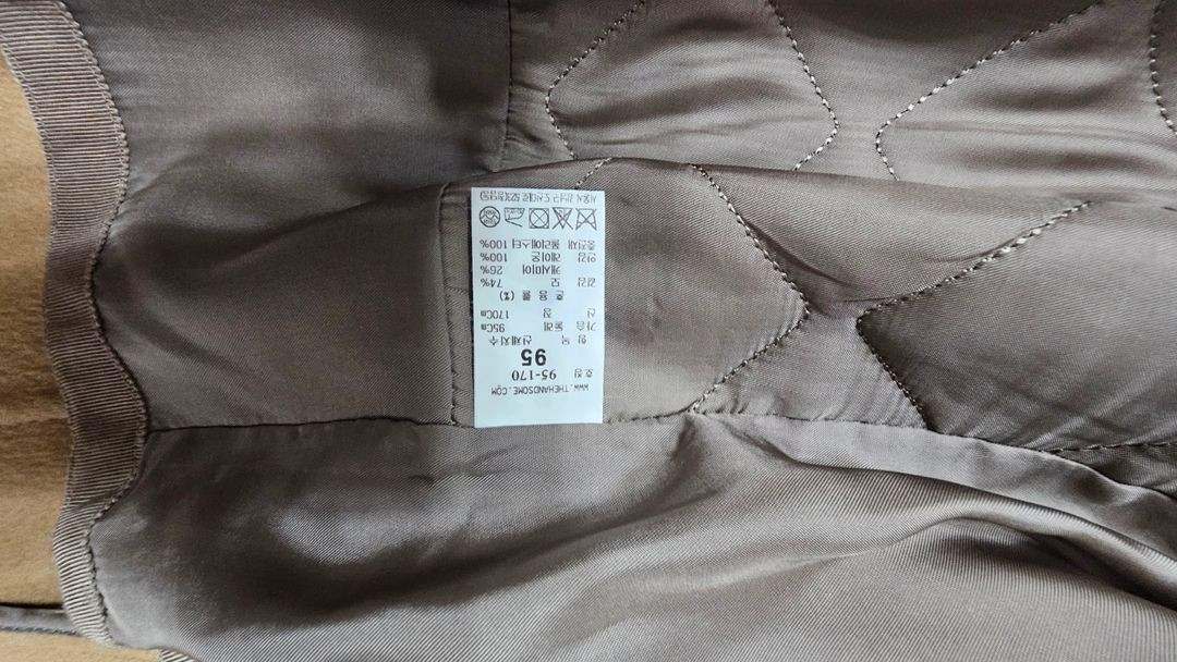 타임옴므 캐시미어 더블브레스트 롱코트 95~100사이즈 팝니다.--3