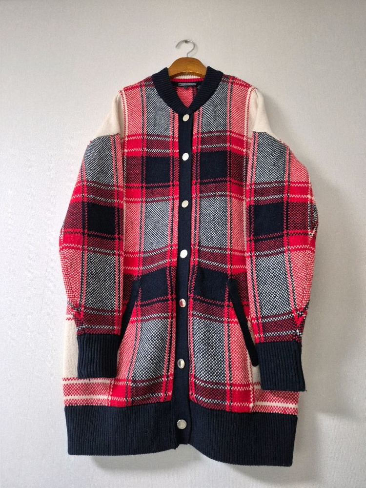 타미힐피거 롱가디건(사이즈S)--1