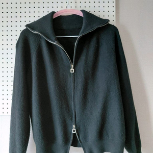 다나앤페타 골지니트 집업가디건 블랙 프리사이즈