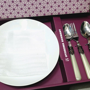 하이드로마 독일 프리미엄 테이블웨어 파스타 볼 2개와 커트러리 2인 세트