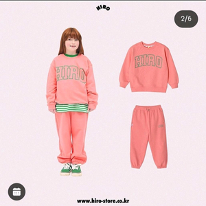 히로 블랭크 스웨트셔츠 조거팬츠 160