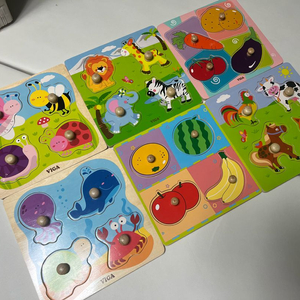 유아 꼭지퍼즐 6종 일괄