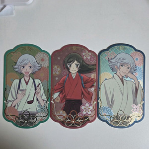 오늘부터 신령님 나나미 미즈키 부적풍 티켓 카드 3장 이미지