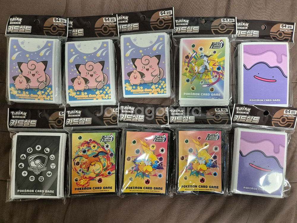 포켓몬카드 코리안리그/메타몽 덱케이스, 슬리브 판매합니다--1