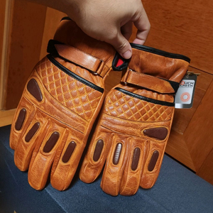 토크 장갑 , 천연 가죽 오토바이 손 큰 남성용 캠핑