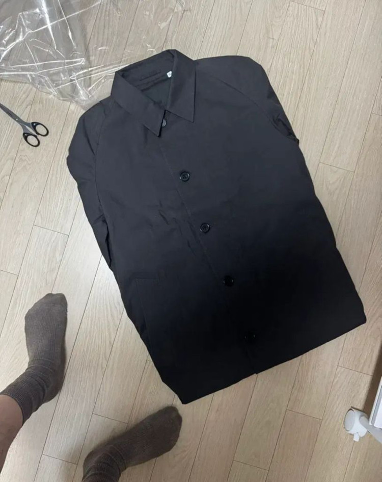 [L] 유니클로 U 싱글 트렌치 코트--3