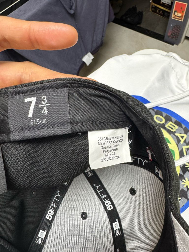 [1회 착용] 슈프림 뉴에라 59fifty S로고 7 3/4 (61.5)--5