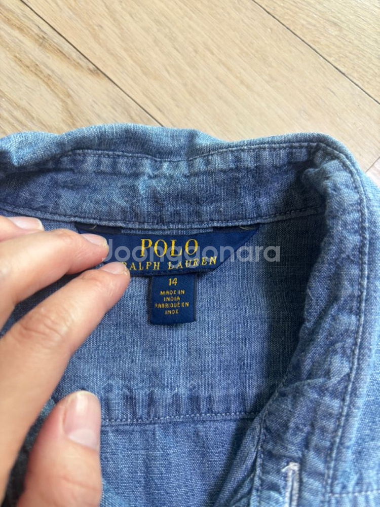 랄프로렌 데님 원피스 14호--2