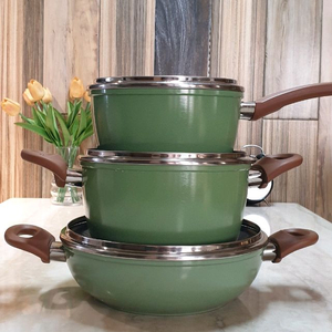 키친플라워 그린베일 IH 인덕션 냄비 3종 세트