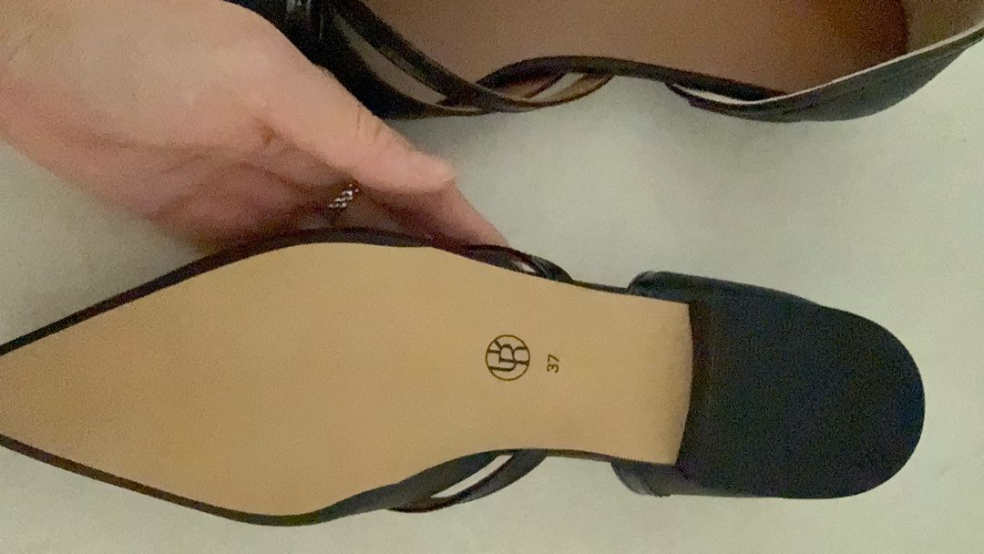 마지막가격 유메르 뮬 구두 플로랜스 리본플랫 미착용 상품 37사이즈--1