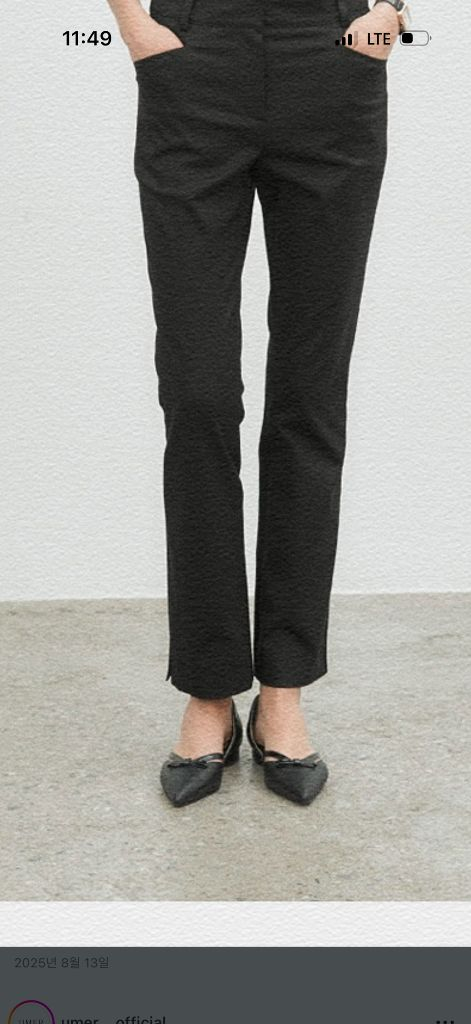 마지막가격 유메르 뮬 구두 플로랜스 리본플랫 미착용 상품 37사이즈--5