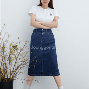 마리떼프랑소와 스탠다드 데님 스커트 청치마