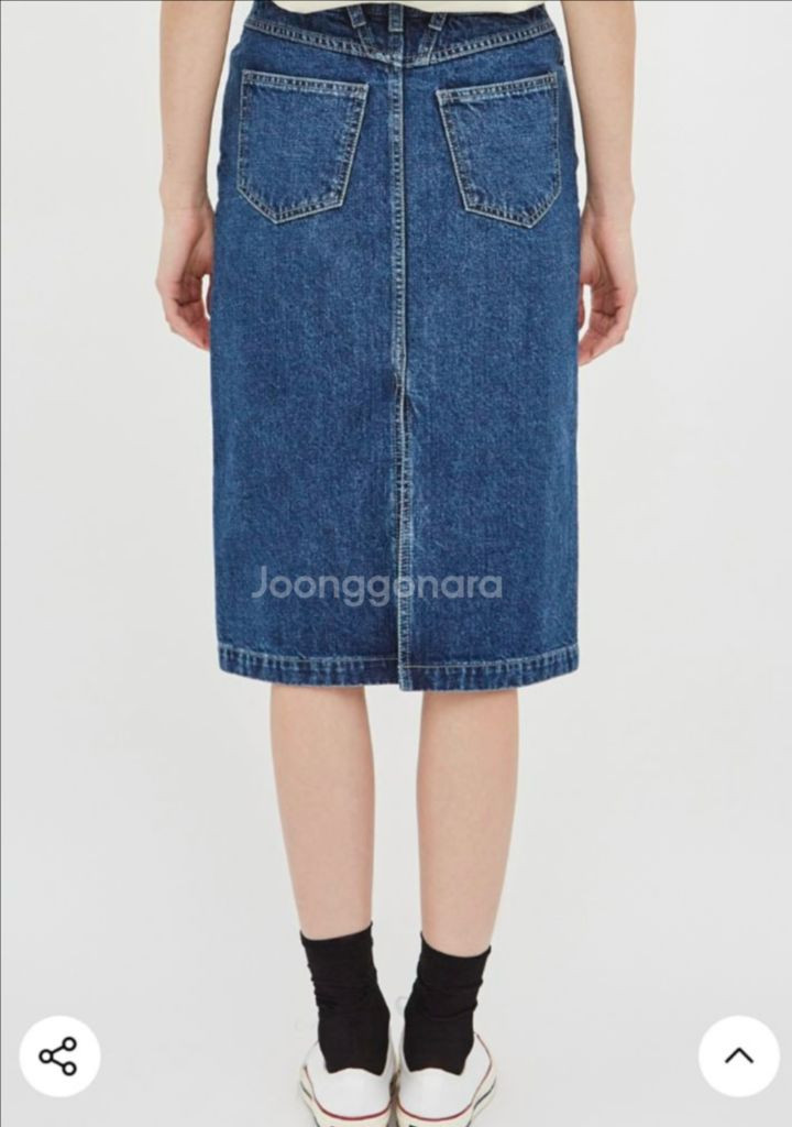 마리떼프랑소와 스탠다드 데님 스커트 청치마--2