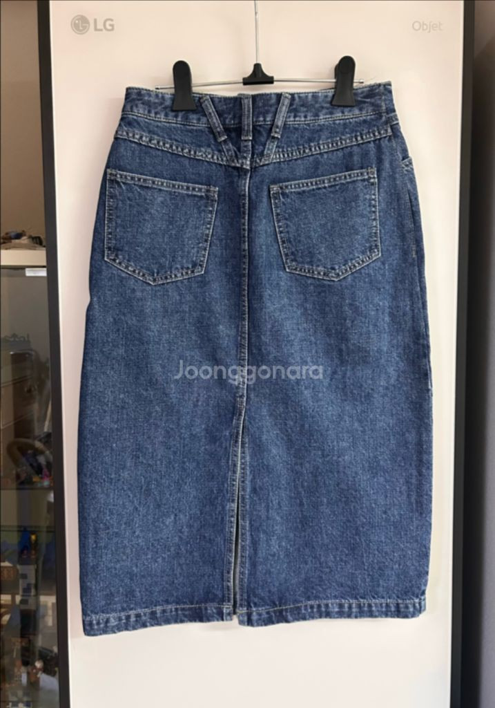 마리떼프랑소와 스탠다드 데님 스커트 청치마--5