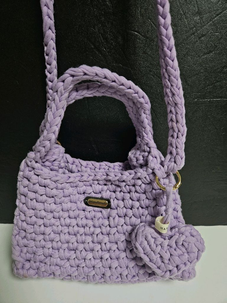 핸드메이드 손뜨게 크로스백 숄더백 도트백 이미지