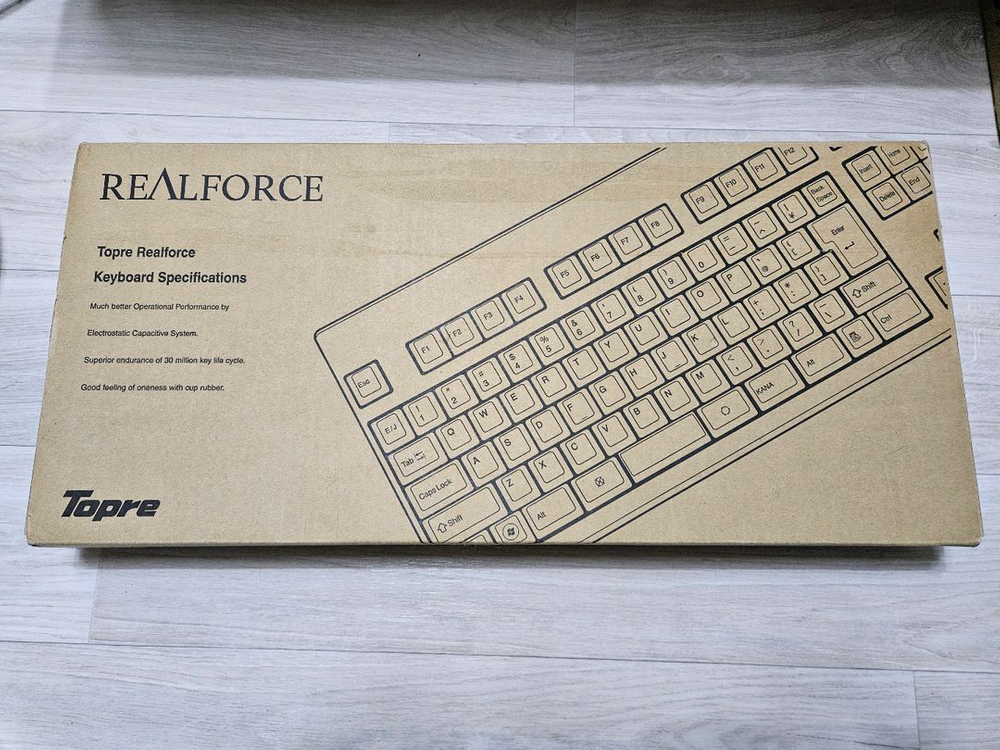 리얼포스 108us 화이트 표준 30g 균등 토프레 무접점키보드--0