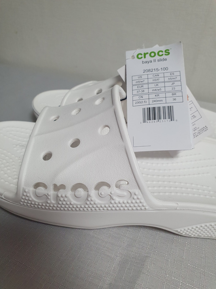 [새상품] 크록스 바야2 슬라이드 화이트 240mm 택포--5