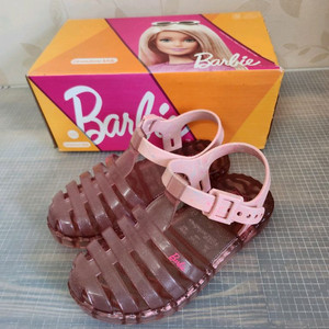바비 젤리 스플래시 핑크 샌들 입니다 (미사용)