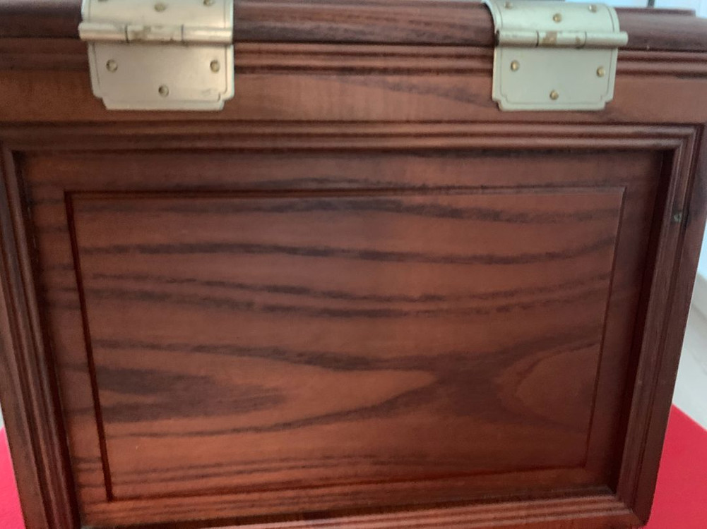 고가구 전통 경대 거울 서랍장 이미지