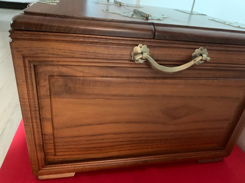 고가구 전통 경대 거울 서랍장 이미지