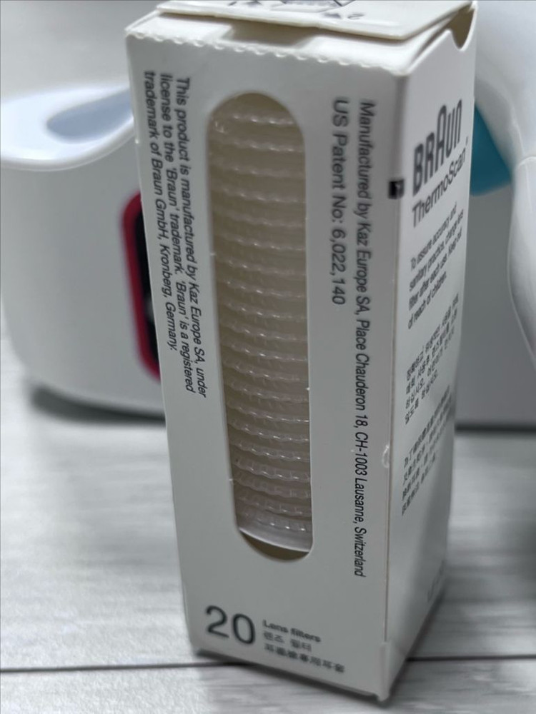 브라운 체온계 IRT-6030 필터 21개 포함신생아 아기--1