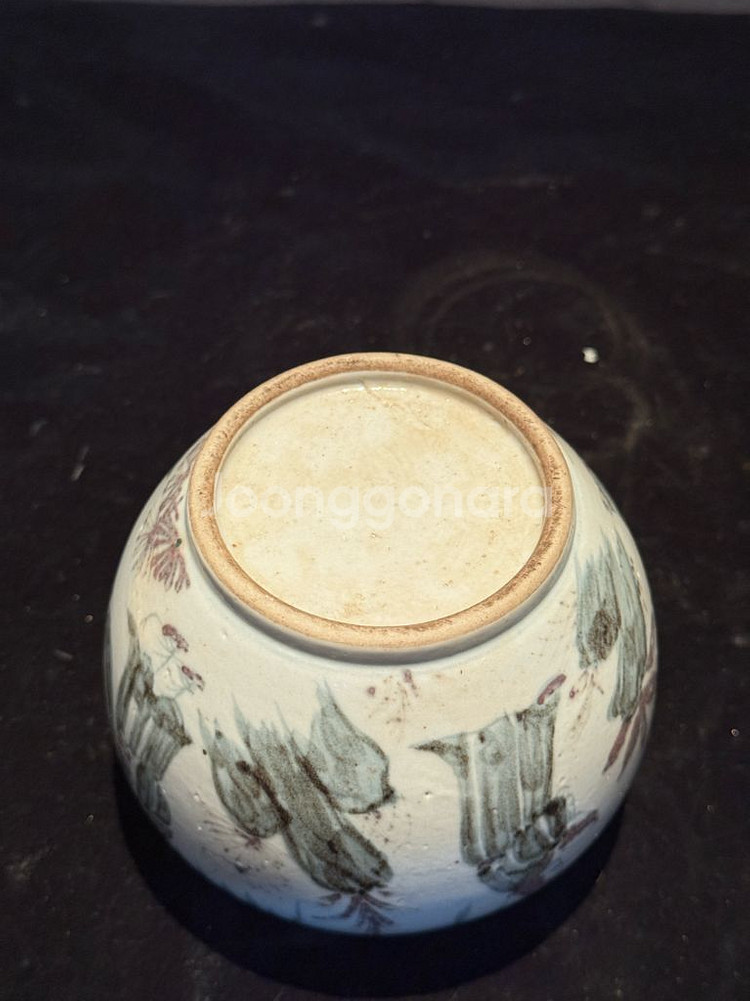 오래된 청화백자 인물문 호 항아리 중국도자기 골동품 고미술품 수집품--6