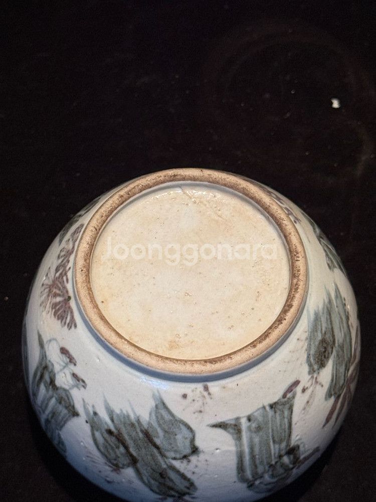오래된 청화백자 인물문 호 항아리 중국도자기 골동품 고미술품 수집품--7