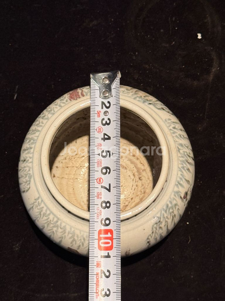 오래된 청화백자 인물문 호 항아리 중국도자기 골동품 고미술품 수집품--9