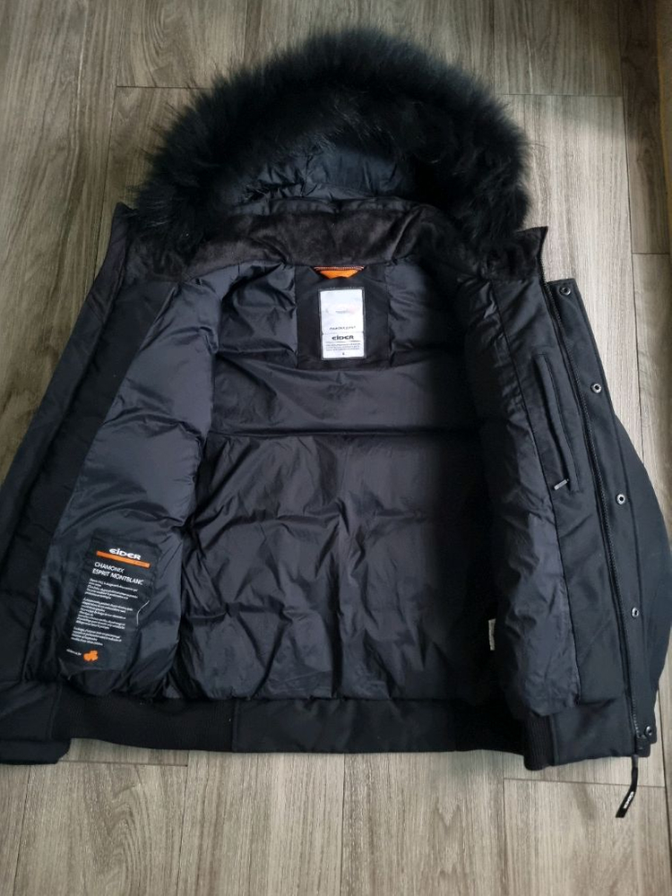 아이더 스투키 구스다운 숏패딩 블랙 S 이미지