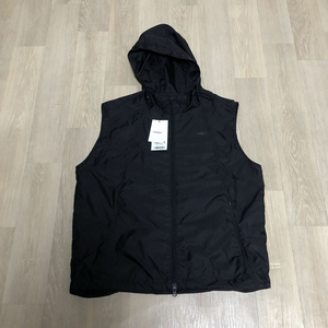 (M) 새상품 코드그라피 CODE GRAPHY 유틸리티 경량 후드 베스트 집업 블랙