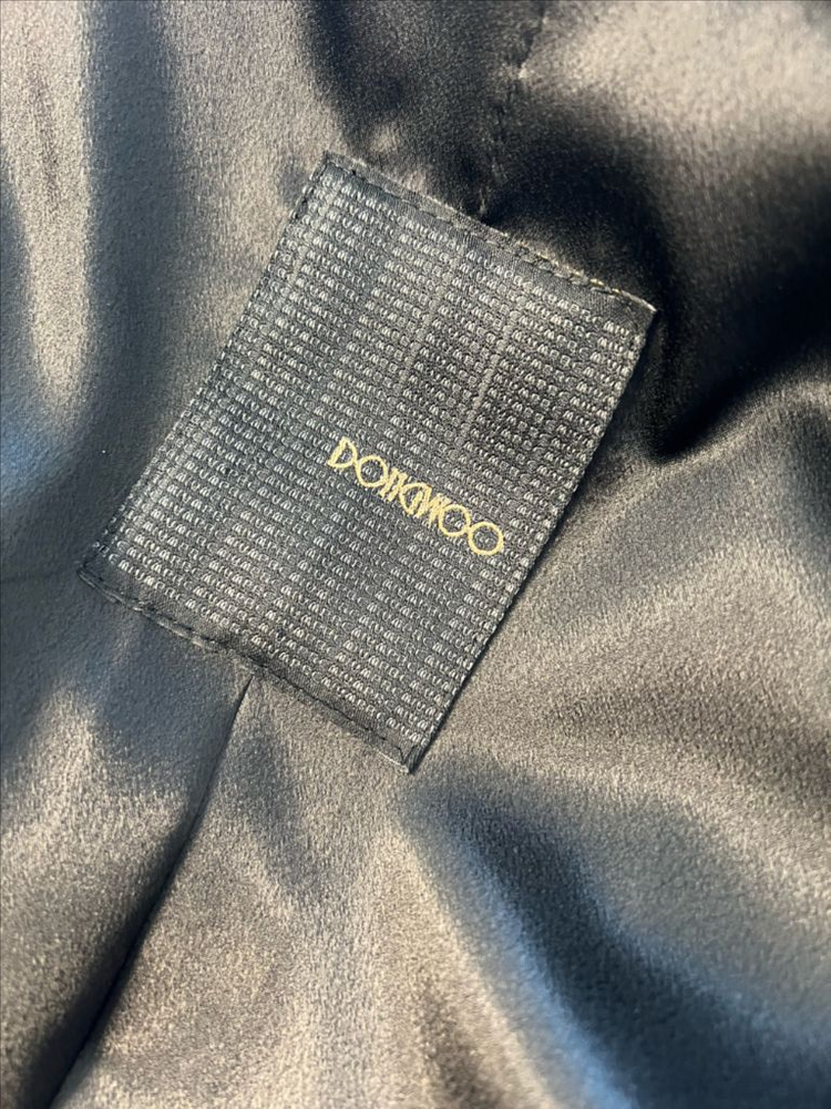 동우모피 블랙 밍크 코트--6