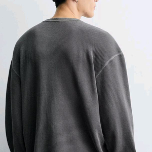 자라 워싱 와플 티셔츠